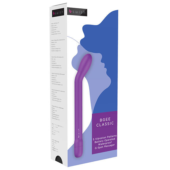 Vibrator, B Swish - Bgee Classic, Submersibil 5 Functii, Burgundy