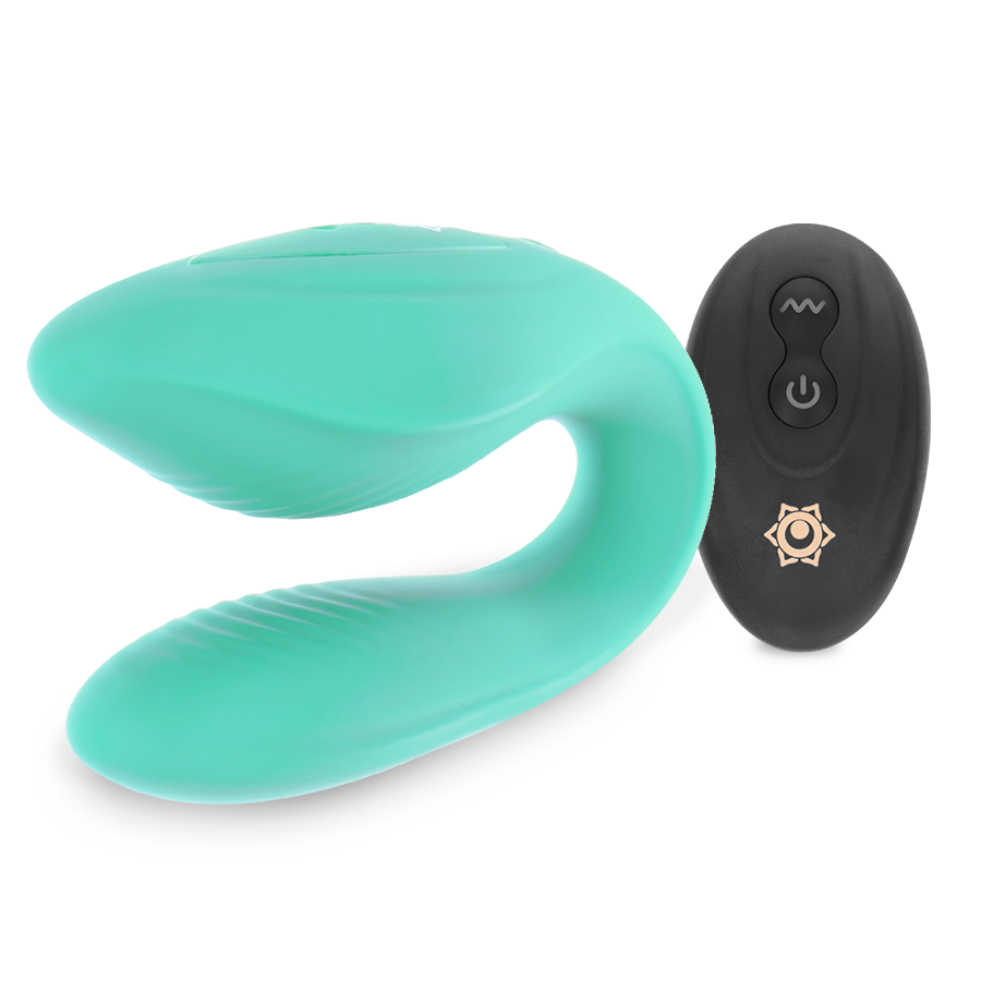 Vibrator pentru Cupluri, Rithual - Kama, cu Telecomanda, Azabache