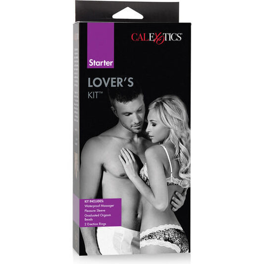 Kit Starter Cuplu, CALEXOTICS - Starter Lovers Kit, cu Masator, Manson si Bile Anale