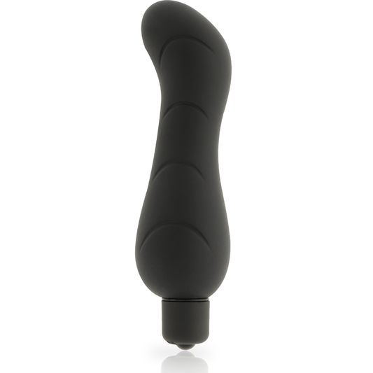Vibrator pentru Punctul G, DOLCE VITA - Silicon, Negru, 12,2 cm