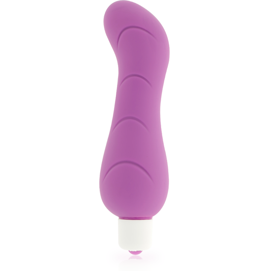 Vibrator pentru Punctul G, DOLCE VITA - cu 7 Vibratii, Silicon, Mov, 12,2 cm