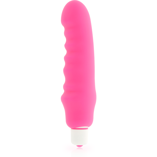 Vibrator Classic, DOLCE VITA - Genius, Silicon, 7 Programe, Roz, 15 cm