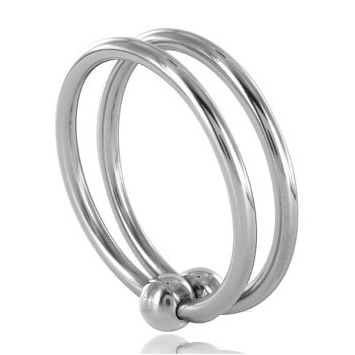 Inel Dublu pentru Penis, METAL HARD - Din Otel, 32 mm