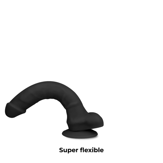 Dildo, Cock Miller, Silicone Density Articulable Negru 24 cm