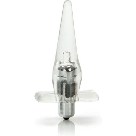 Plug Anal Vibrant, CalExotics - Mini Vibro Tease, Impermeabil, Transparent