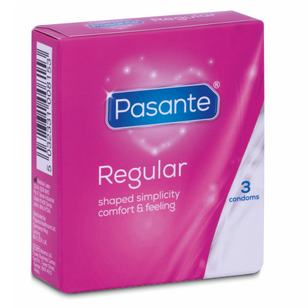 Prezervative Regulate, PASANTE - Regular Range, 3 Bucati