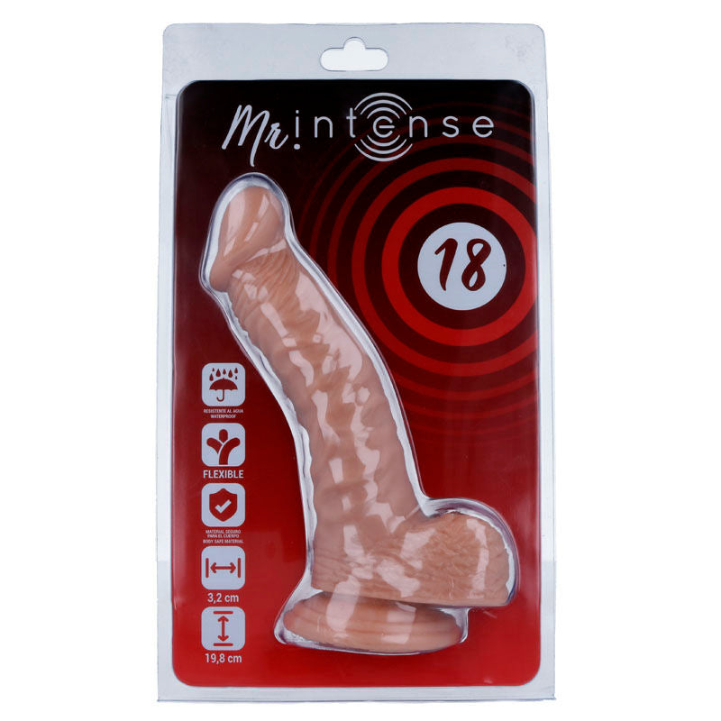 Dildo, Mr Intense - Realistic Cock, cu Ventuza, 19.8 x 3.2 CM