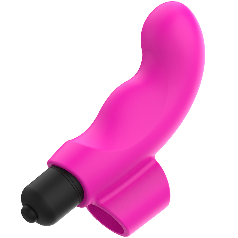 Vibrator de Deget, Ohmama - Thimble, Rezistent la Apa IPX6, Neon Roz Xmas Edition
