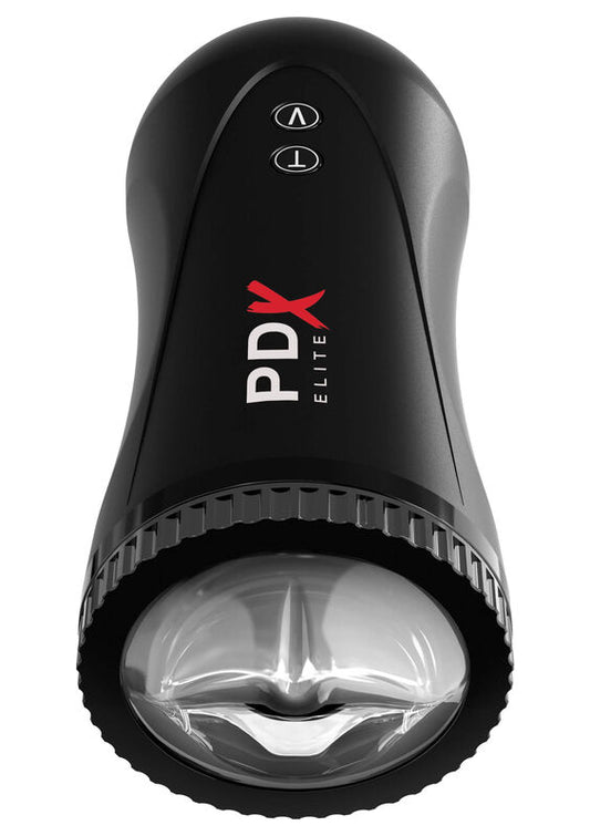 Masturbator Automat cu Vibratii, PDX ELITE - Moto Stroker, ABS/TPR, 14 cm