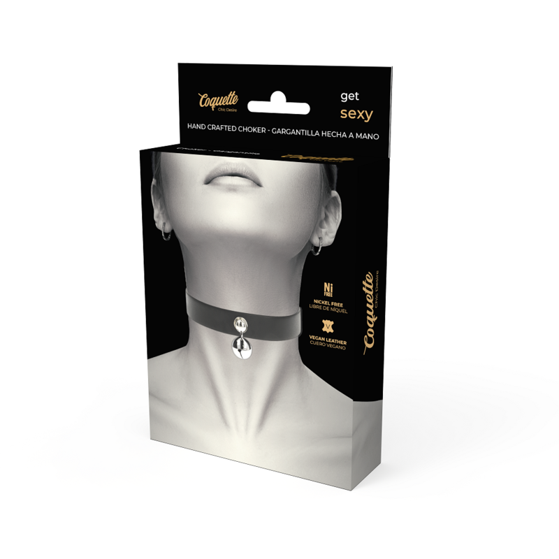 Colier Fetish, Coquette Chic Desire, Piele Vegana, Ajustabil