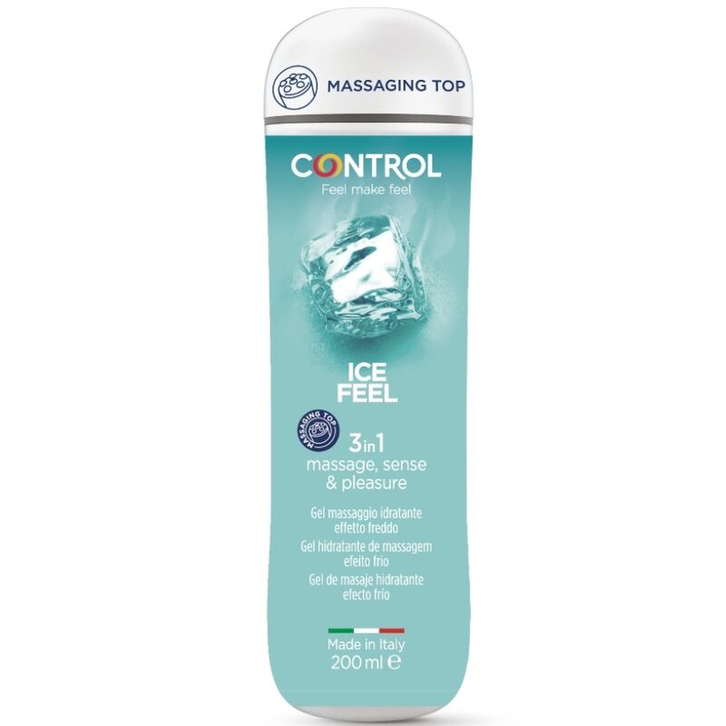 Gel Lubrifiant Intim, Control - 3 in 1 Ice Feel, Efect de Racire, 200 ML