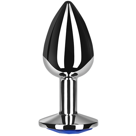 Dop Anal Metalic pentru Incepatori, SECRETPLAY - Aluminiu, Albastru, S, 7,5 cm