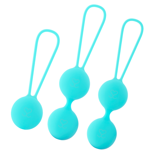 Bile Chinezesti Premium, MORESSA - Osian Set, Silicon, Turcoaz