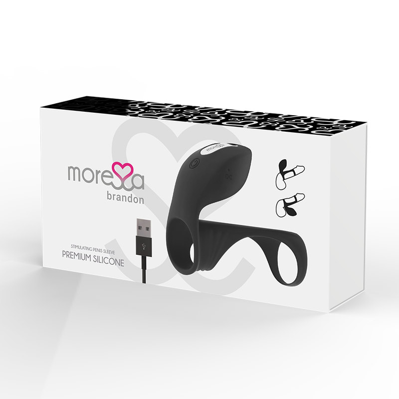 Inel-Manson Vibrator pentru Penis, Moressa - Brandon, 7 Moduri de Vibratie, D - Interior 3 CM