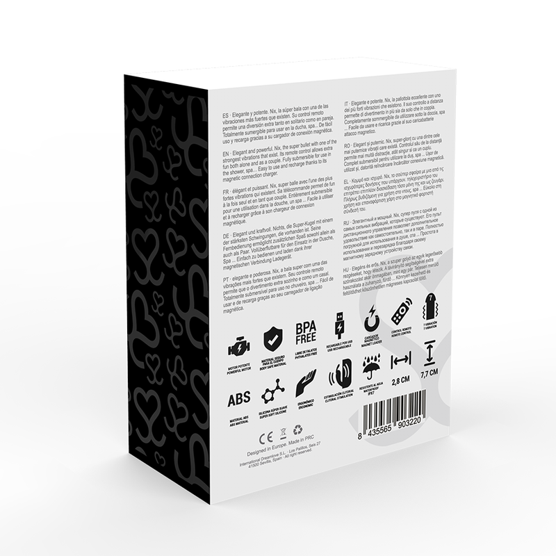 Vibrator, Moressa - Nix, cu Telecomanda, Negru