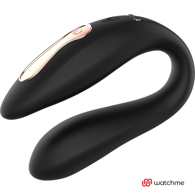 Vibrator pentru Cupluri, Anne's Desire - Dual Pleasure, Tehnologie Watchme, Negru
