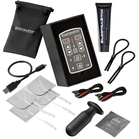 Electro Stimulator BDSM, ElectraStim - Flick Duo EM80, Canale Duale cu Functie Flick, Multipack