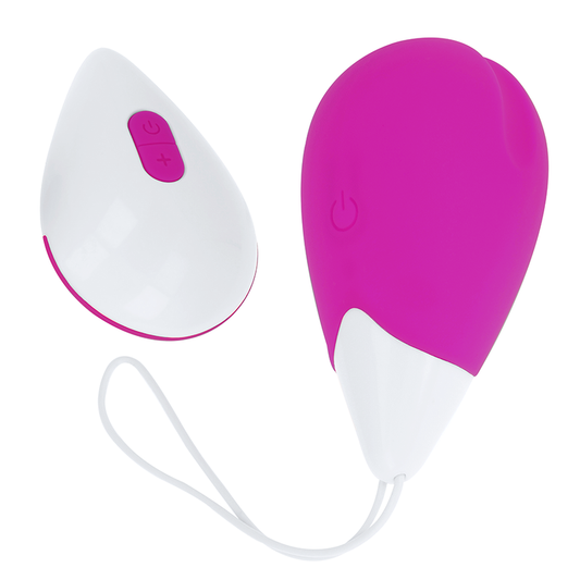 Vibrator Ou cu Telecomanda, OHMAMA - Texturat, 10 Moduri, Mov si Alb