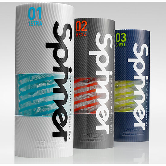 Masturbator, Tenga - Spinner 03 Shell, Rotativ cu Spirala