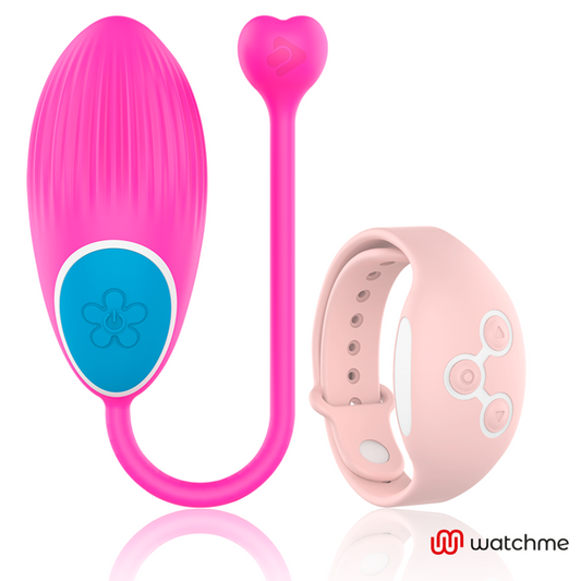 Vibrator Ou cu Telecomanda, WEARWATCH - Tehnologie WATCHME, Silicon Medical, Fucsia / Roz