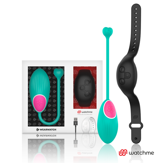 Vibrator Ou cu Telecomanda, WEARWATCH - Tehnologie WATCHME, Silicon Medical, Albastru Marin / Negru