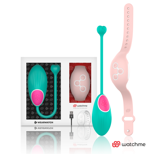 Vibrator Ou cu Telecomanda, WEARWATCH - Tehnologie WATCHME, Silicon Medical, Albastru Marin / Roz