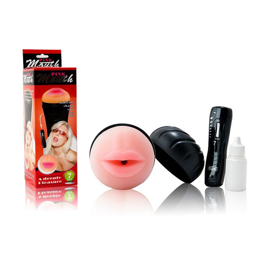 Masturbator Gura cu Vibrator, BAILE - Pure Skin, 7 Ritmuri de Vibratie