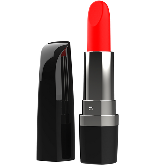 Mini Vibrator Stimulator Clitoris, INTENSE - Lippsy, Forma Ruj, Silicon Medical, 10 Moduri