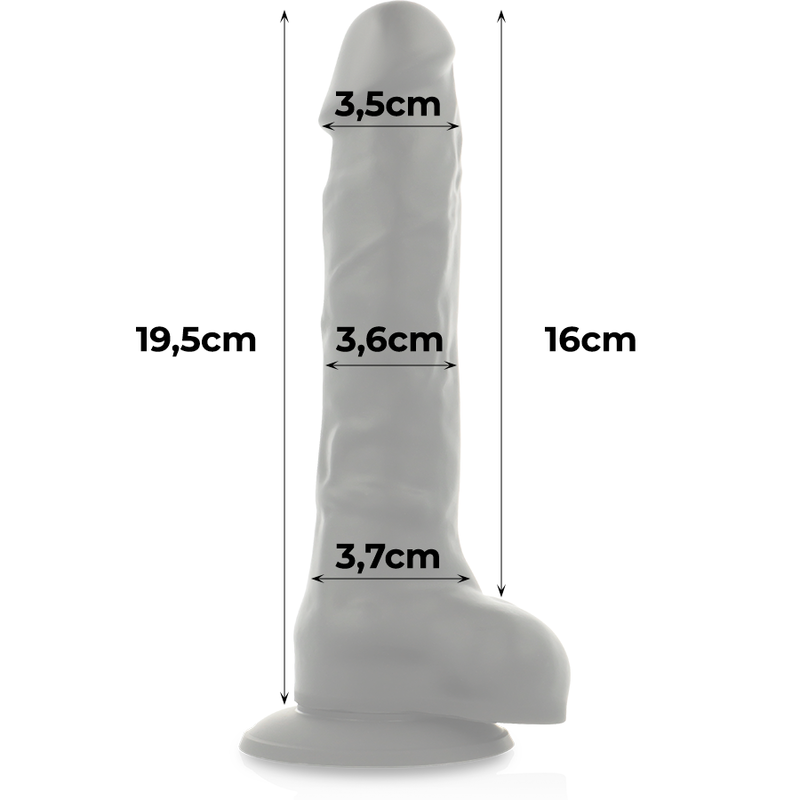 Set Dildo cu Ham, Cock Miller, Articulabil Densitate Dubla, 19.5 CM Negru