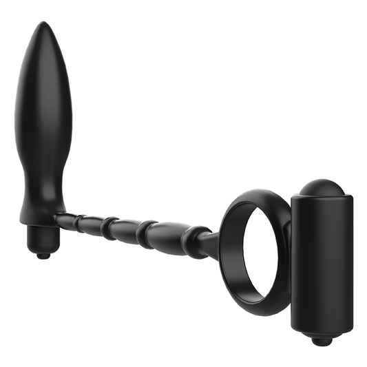 Dop Anal cu Inel Vibrator, ADDICTED TOYS - Silicon Medical, 27 x 3 cm