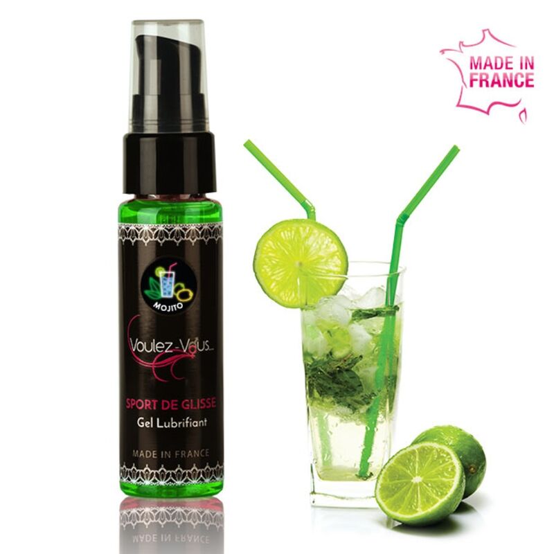 Lubrifiant pe Baza de Apa, Voulez-Vous - Mojito, Compatibil cu Prezervativele, 35 ML